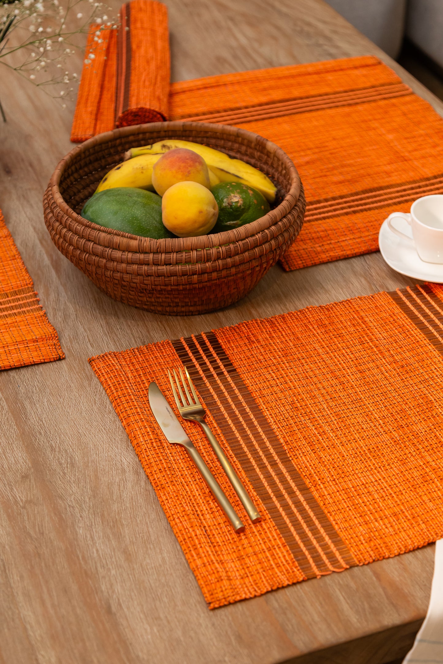 Vieira Sisal Tischsets (Orange) (2 Tischsets)